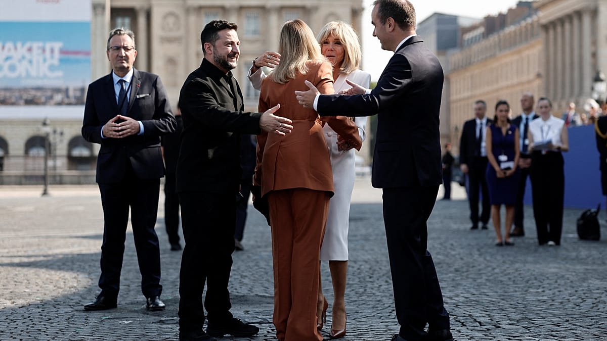 Selenskyj, Paris'te