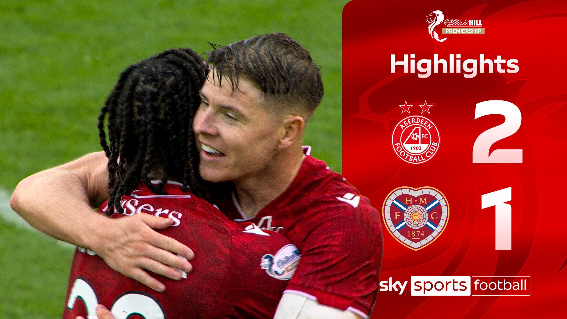 Aberdeen, Hearts'ı